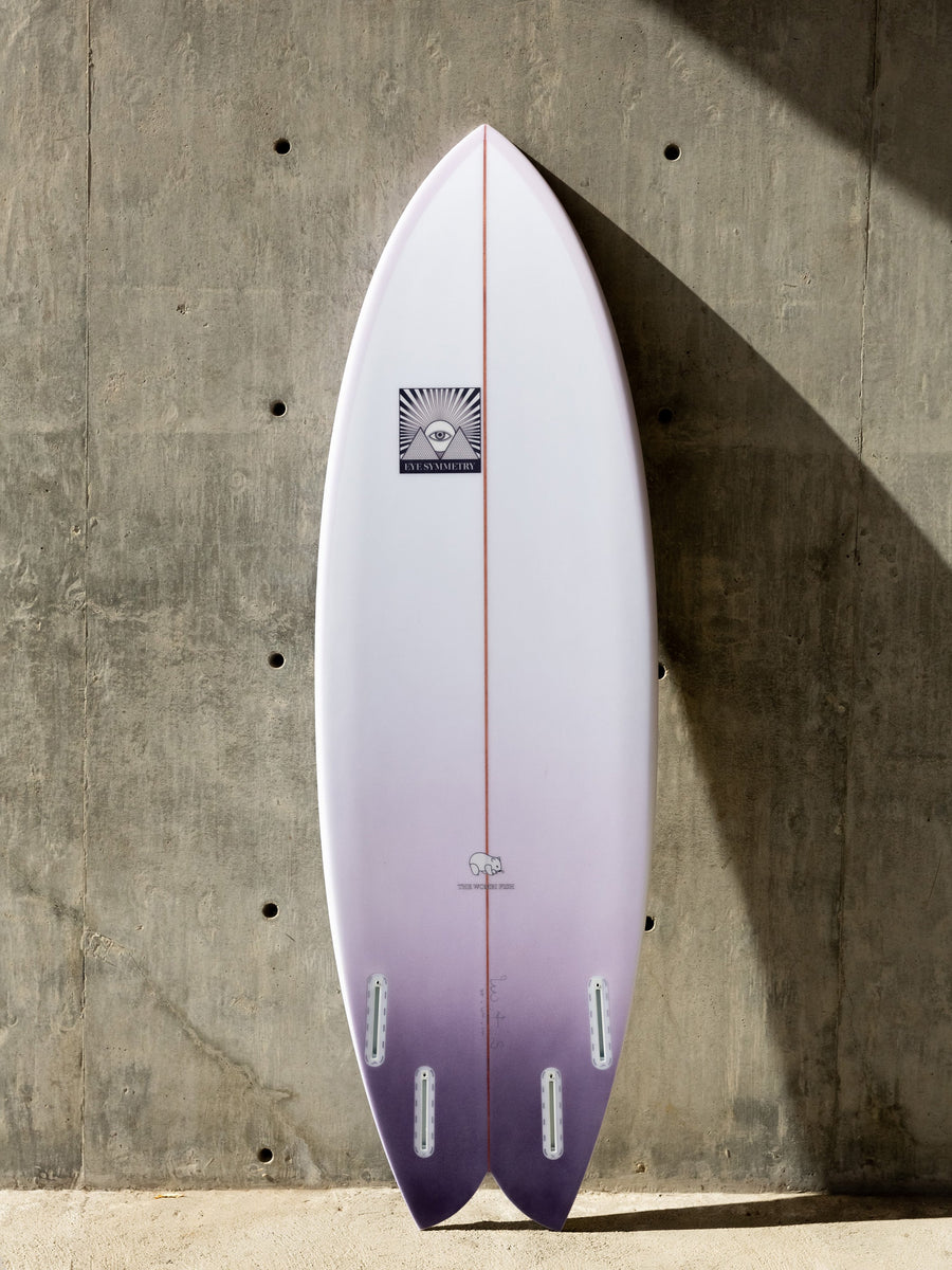 Eye Symmetry Surfboards Eye Symmetry | Wombi Fish 5'8" Clear Purple  - SurfBored