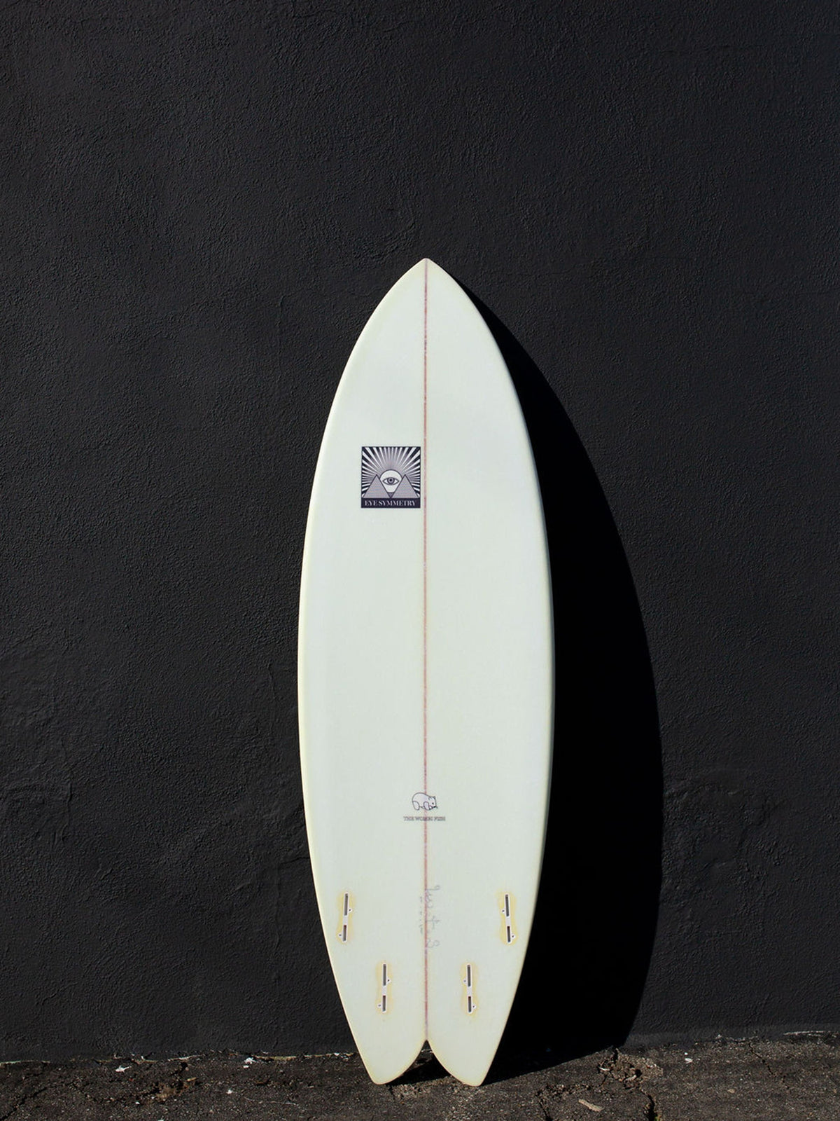 Eye Symmetry Surfboards Eye Symmetry | Wombi Fish 5'9" Yellow FCS Surfboard  - SurfBored