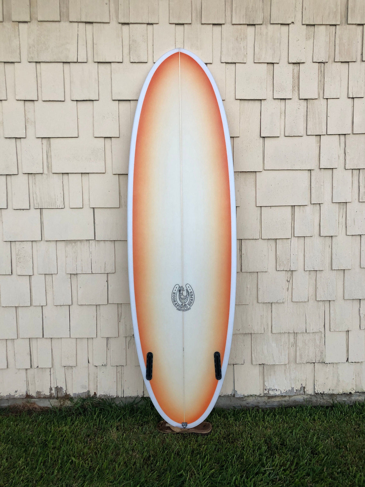 Kookapinto Shapes Surfboards Kookapinto Shapes | 6'7" Thin Twin Red & Yellow Futures Surfboard  - SurfBored