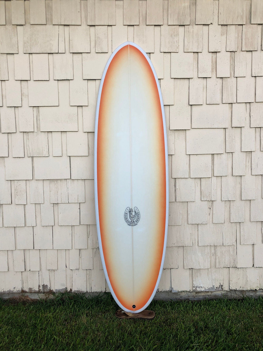 Kookapinto Shapes Surfboards Kookapinto Shapes | 6'7" Thin Twin Red & Yellow Futures Surfboard  - SurfBored