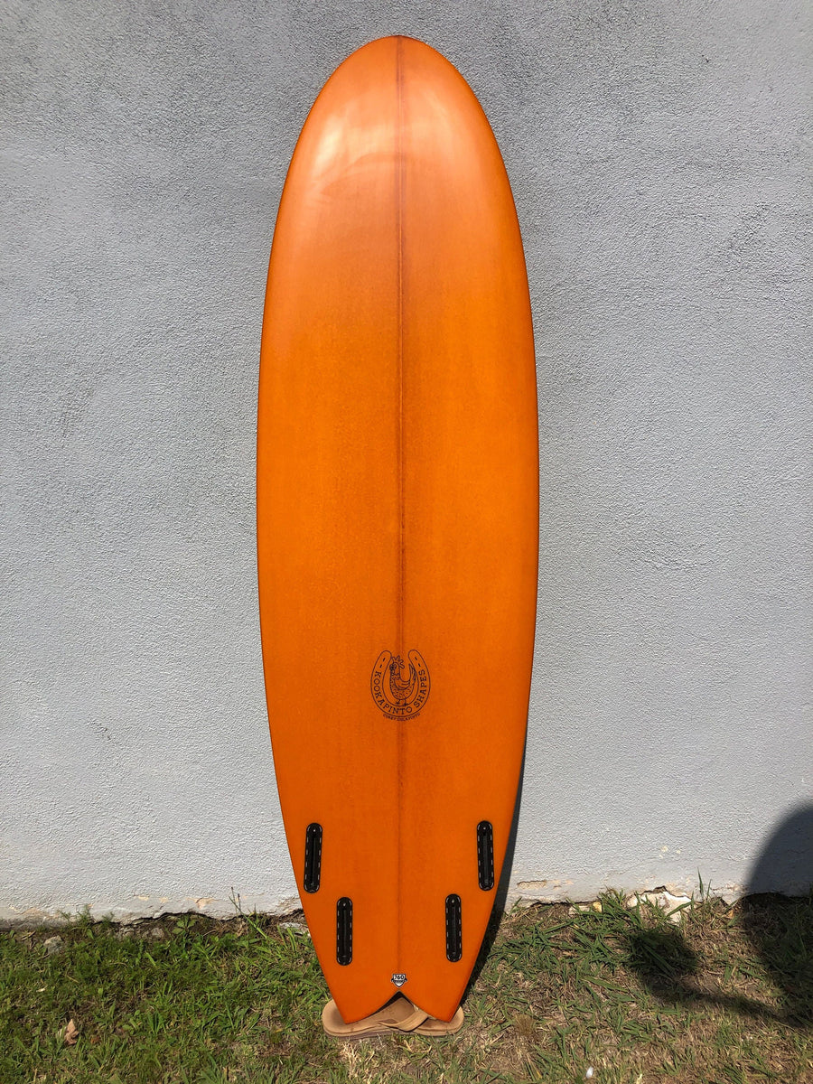 Kookapinto Shapes Surfboards Kookapinto Shapes | 6'8" Fiddle Fish Quad Fin Surfboard  - SurfBored