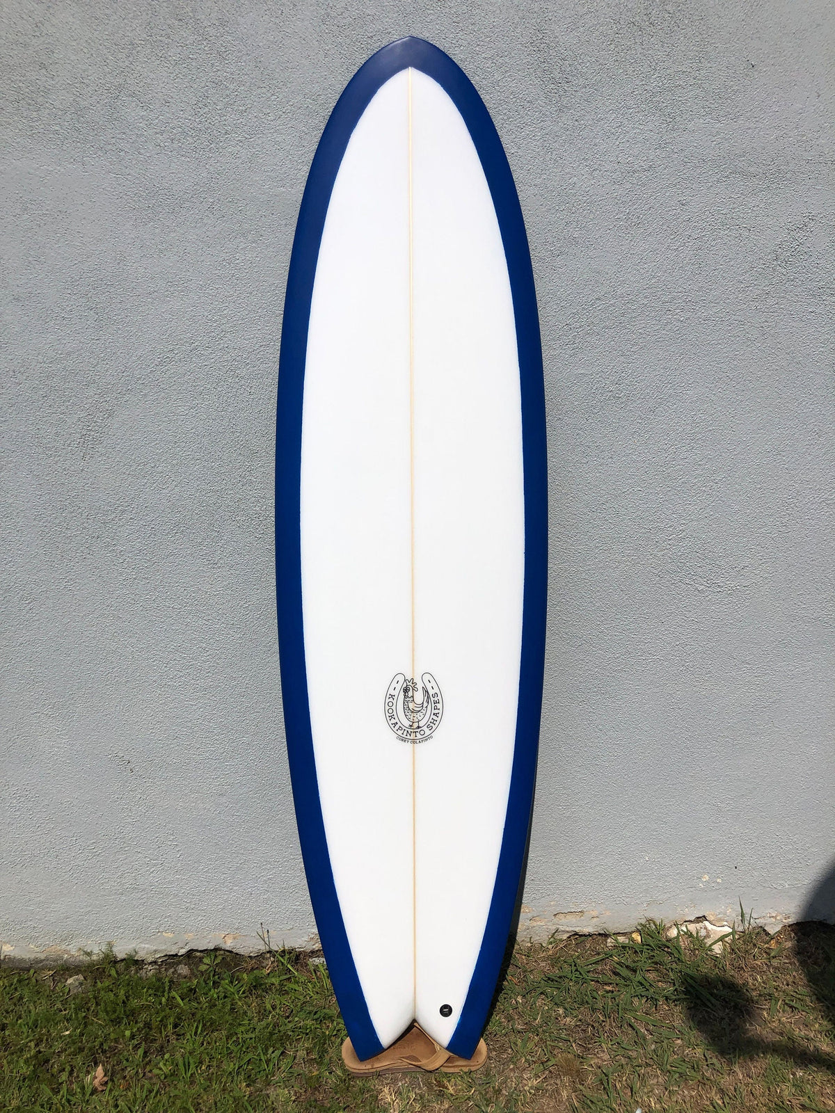 Kookapinto Shapes Surfboards Kookapinto Shapes | 6'8" Fiddle Fish Quad Navy Blue Surfboard  - SurfBored