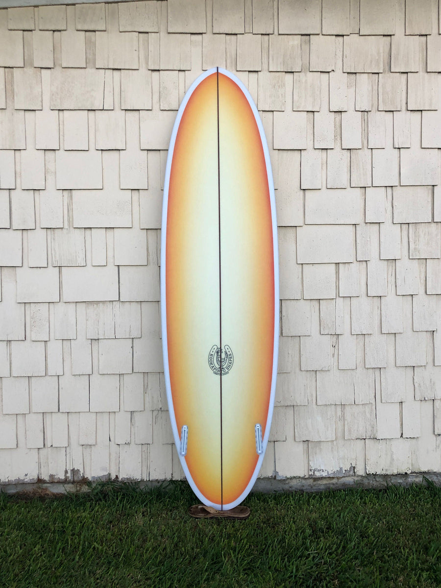 Kookapinto Shapes Surfboards Kookapinto Shapes | 7'0" Thin Twin Warm Airbrush Fade Surfboard  - SurfBored