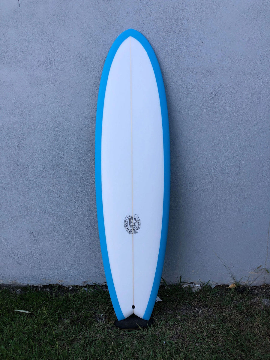 Kookapinto Shapes Surfboards Kookapinto Shapes | Baitfish Twin Fin 6’10" Skye Blue Surfboard  - SurfBored