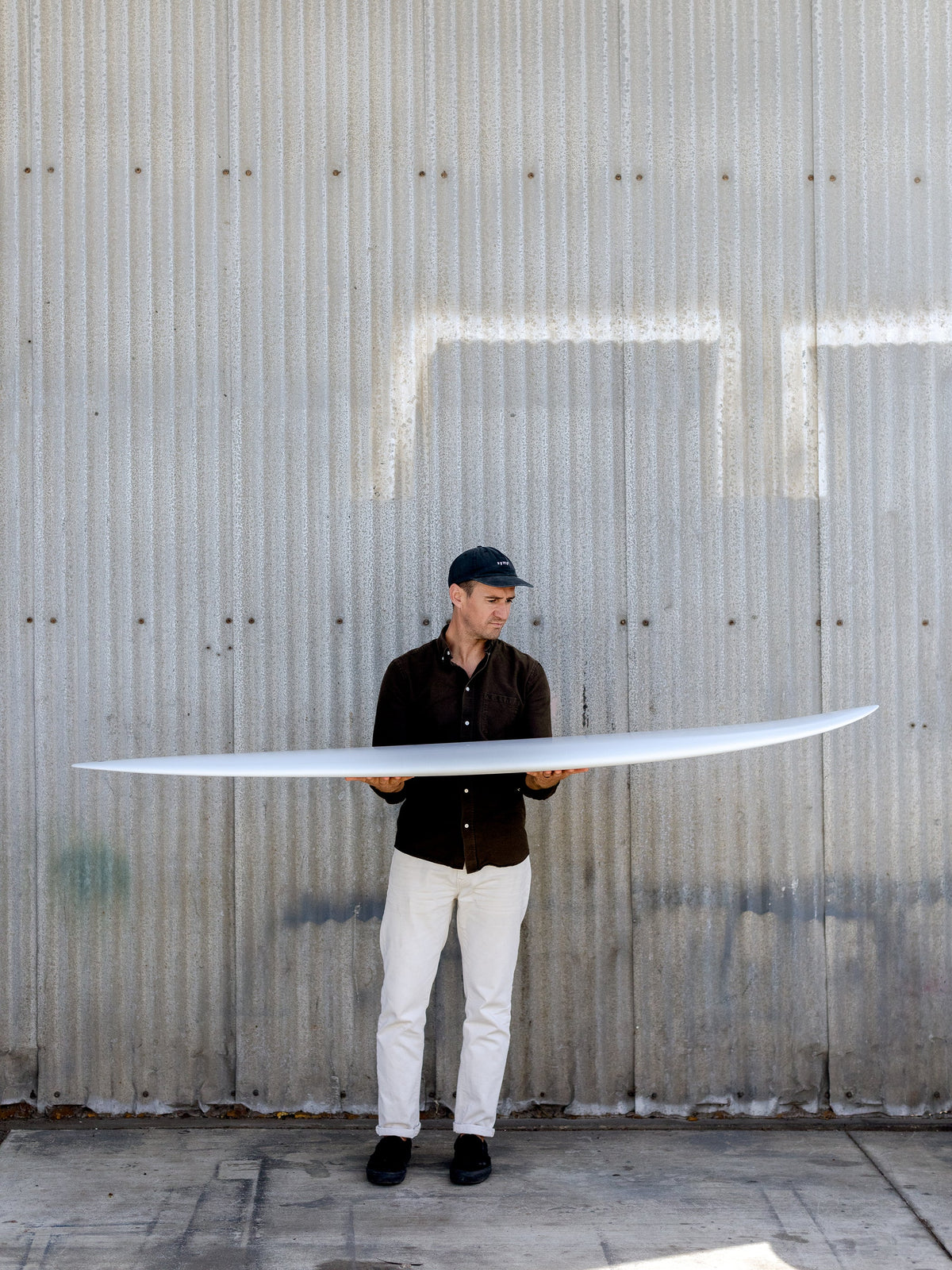 Koz McRae Surfboards Koz McRae | Poseidon Twin 7’2” Opaque White Surfboard  - SurfBored