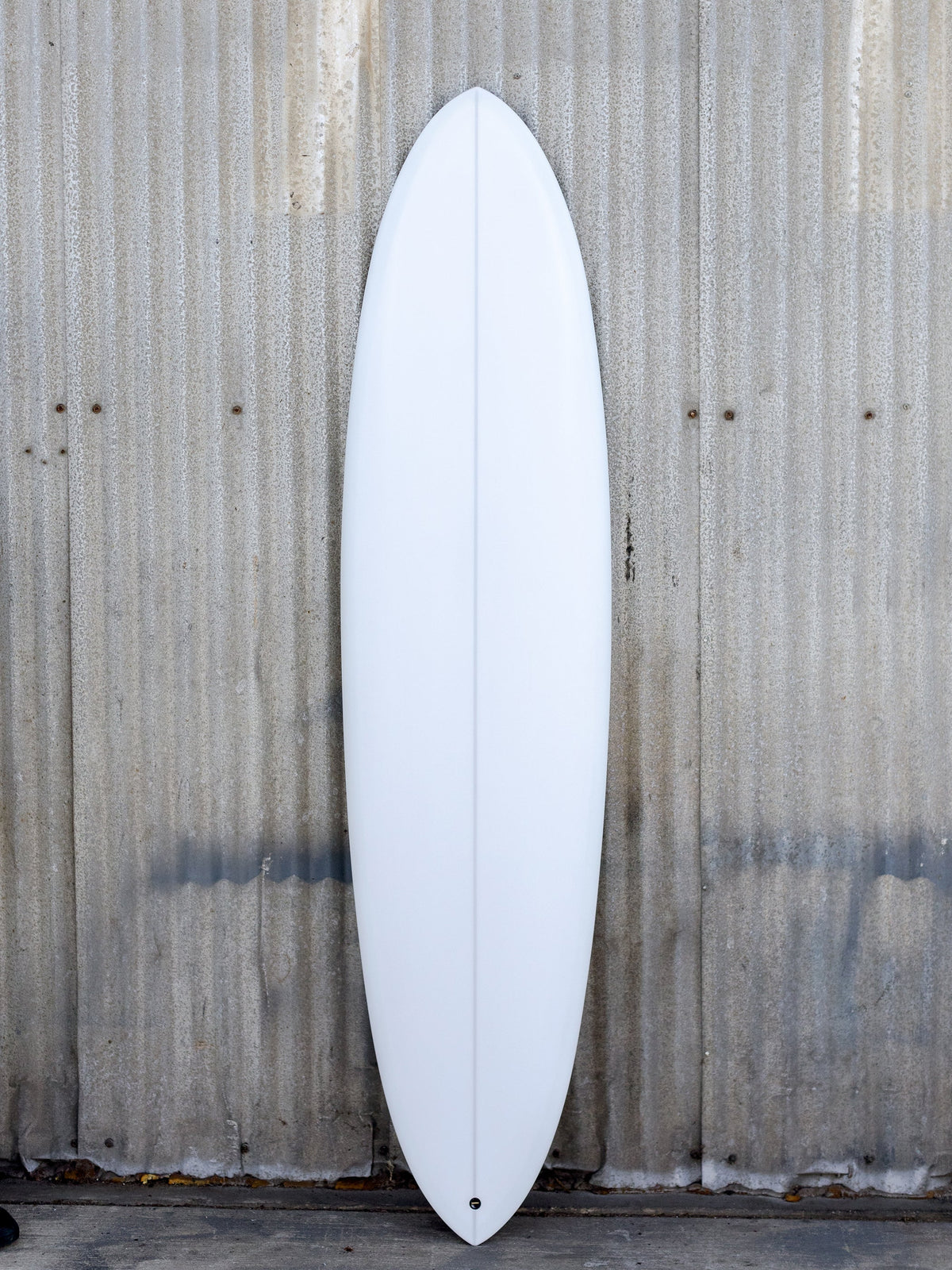 Koz McRae Surfboards Koz McRae | Poseidon Twin 7’2” Opaque White Surfboard  - SurfBored