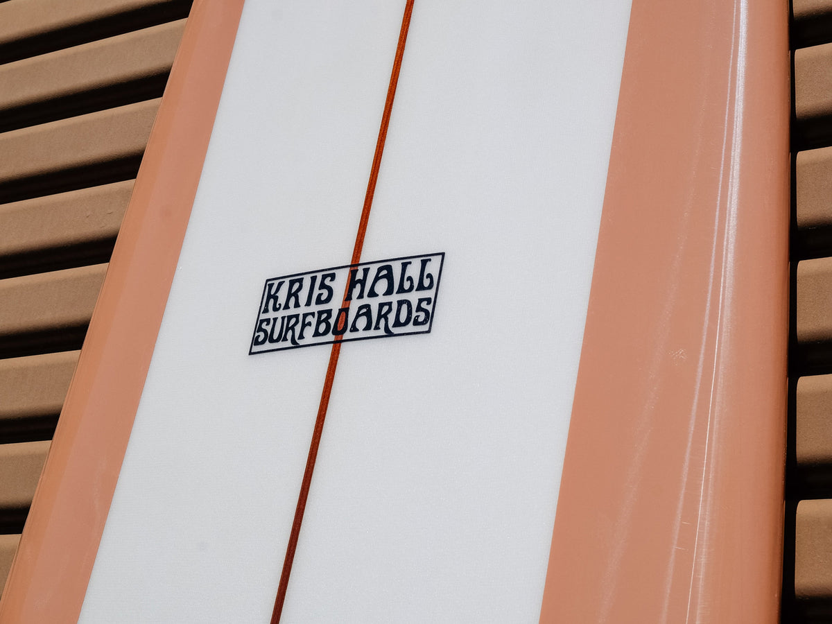 Kris Hall Surfboards Kris Hall | 9’4” Model-O Dusty Rose Panels Longboard  - SurfBored