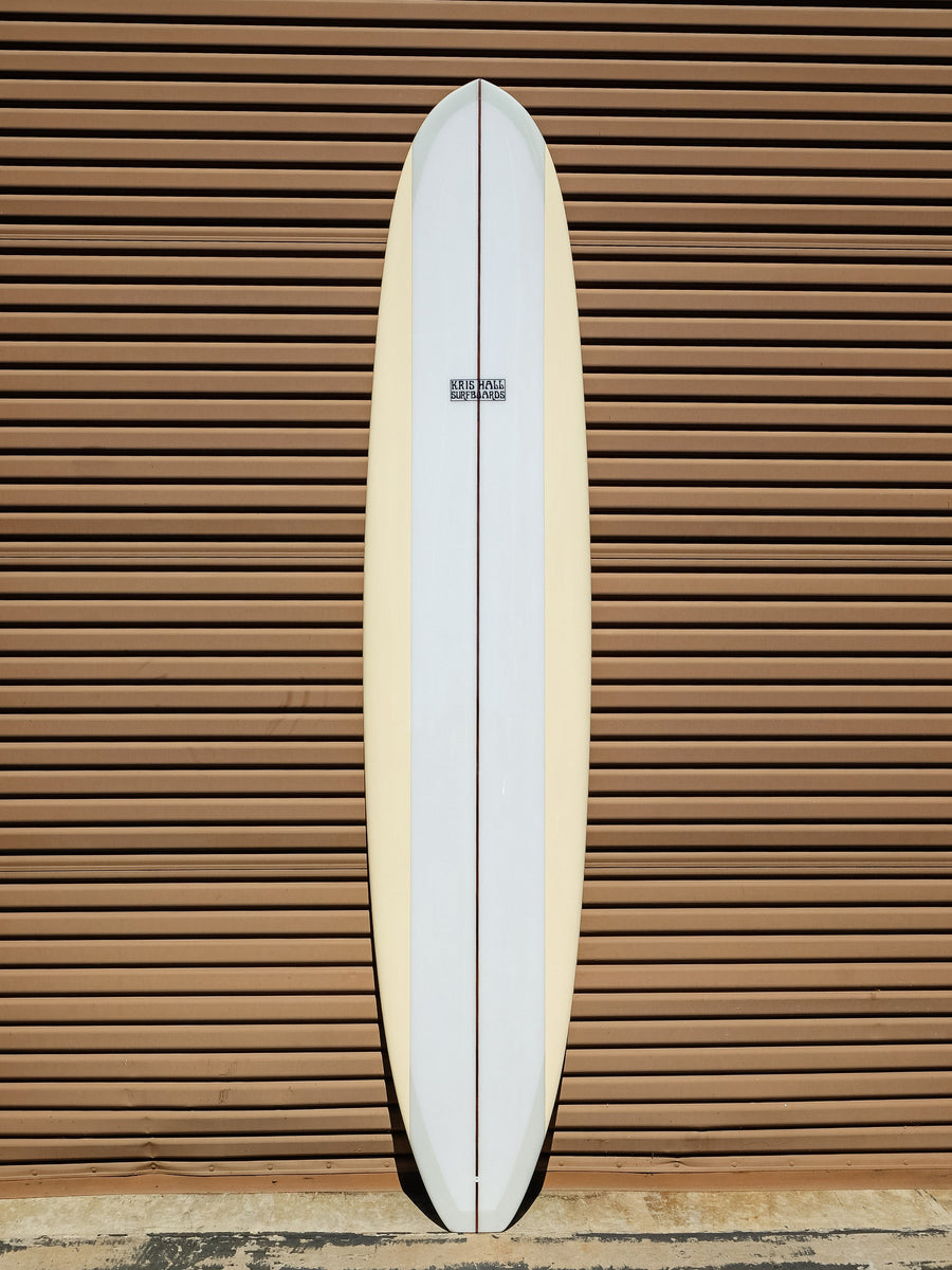 Kris Hall Surfboards Kris Hall | 9’6” Model-O Butterscotch Panels Longboard  - SurfBored