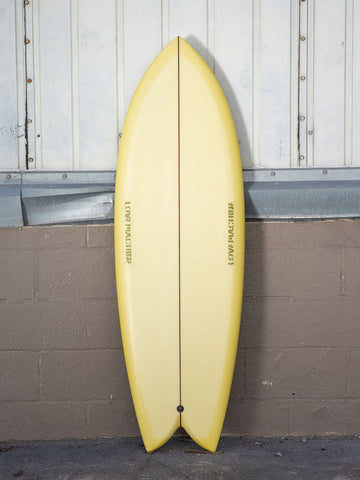 Love Machine | 5'3" Wills Fish Old Board Yellow - Surf Bored