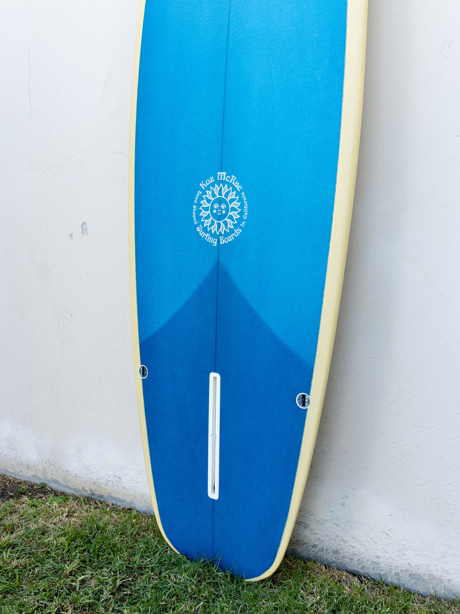 Koz McRae SurfingBoards | 6'0" Stubby 'Round Tail' Yellow Blue - Surf Bored