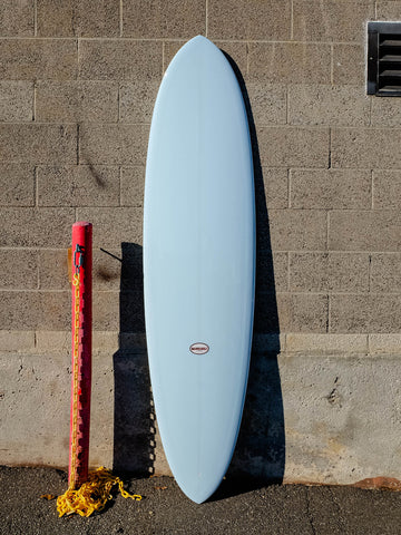 Mangiagli Surfboards | 7'2" M4 Mid Pin Blue Surfboard - Surf Bored