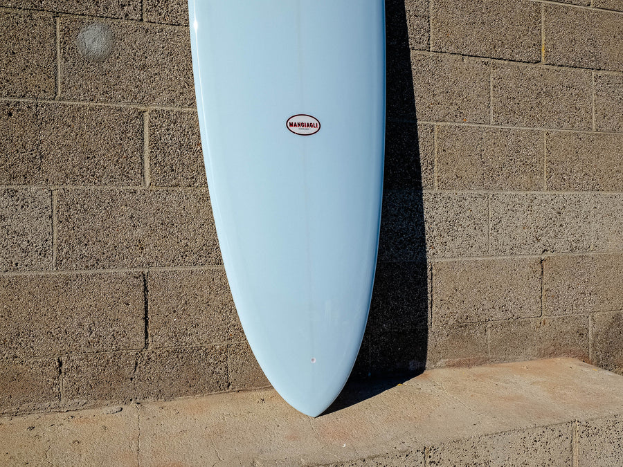 Mangiagli Surfboards | 7'2" M4 Mid Pin Blue Surfboard - Surf Bored