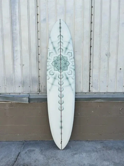 LOVE MACHINE 8'6 THICK LIZZY I BLUE AIRBRUSH - Surf Bored