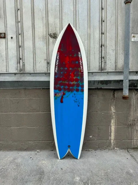 Love Machine | LOVE MACHINE | 5'6" WILLS FISH | ABSTRACT/CLEAR SURFBOARD - Surf Bored