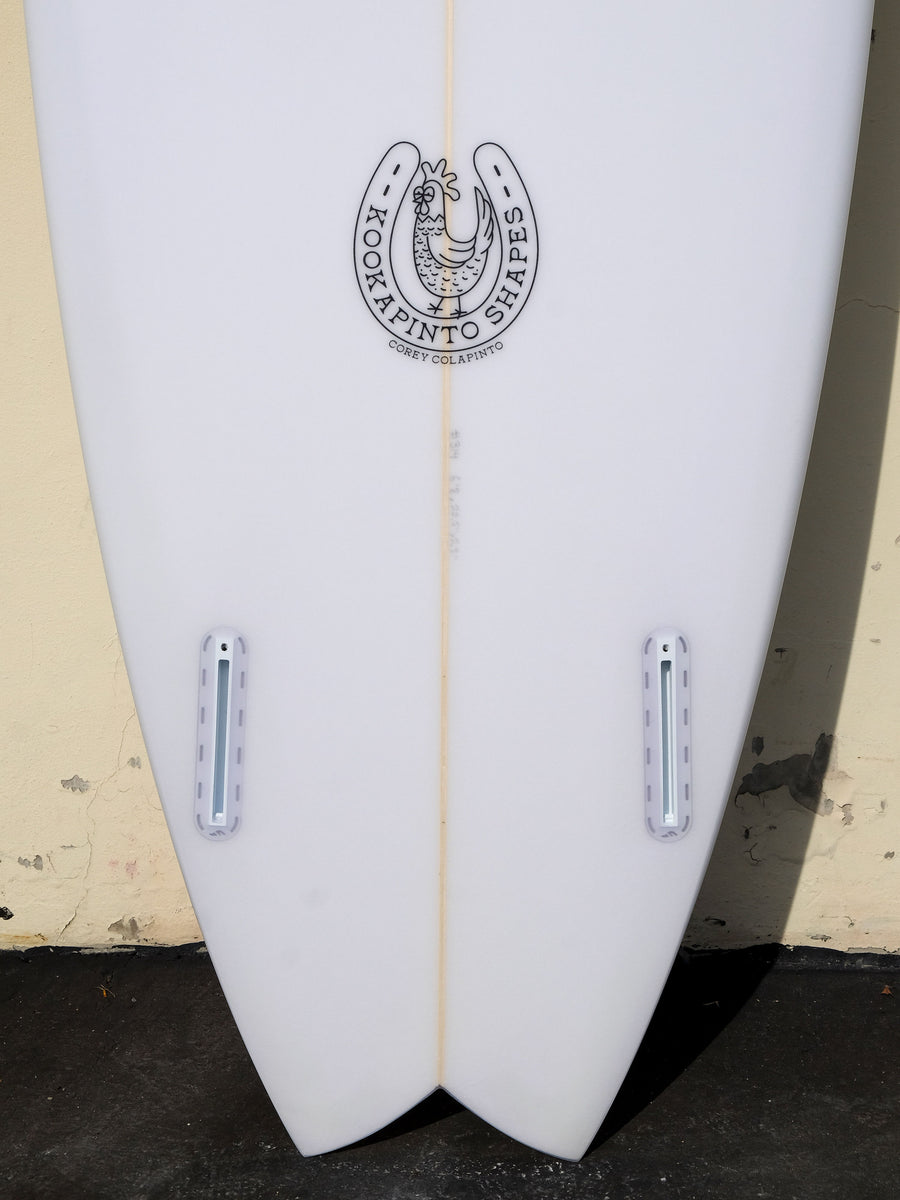 6'8" Fishy Noserider Clear Surfboard