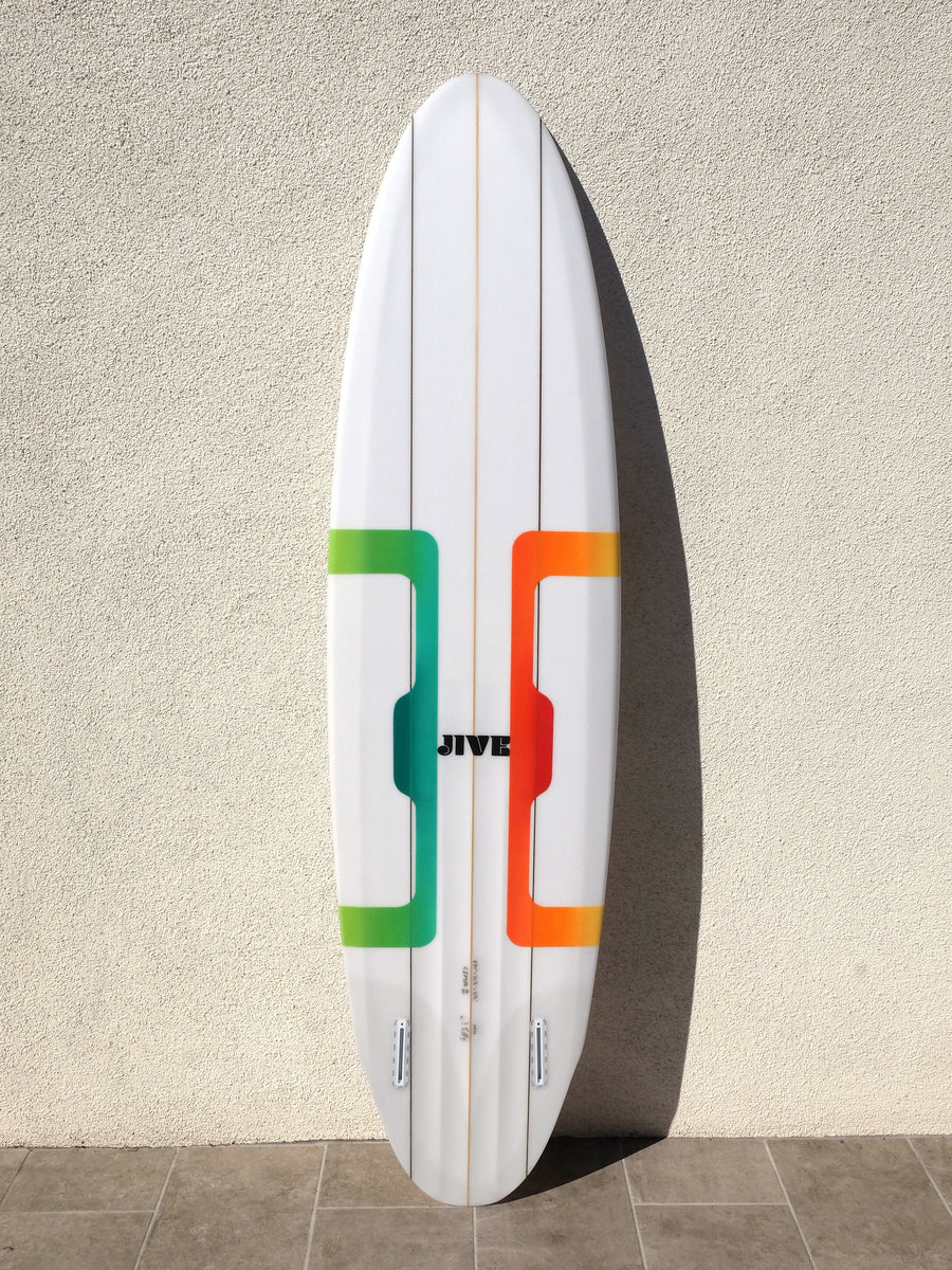 JIVE Surfcraft | Lifter 6'10" midlength twin fin surfboard - Surf Bored