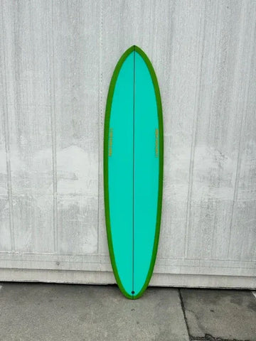 Love Machine | LOVE MACHINE | 7'2" FM | AQUA/LIME SURFBOARD - Surf Bored