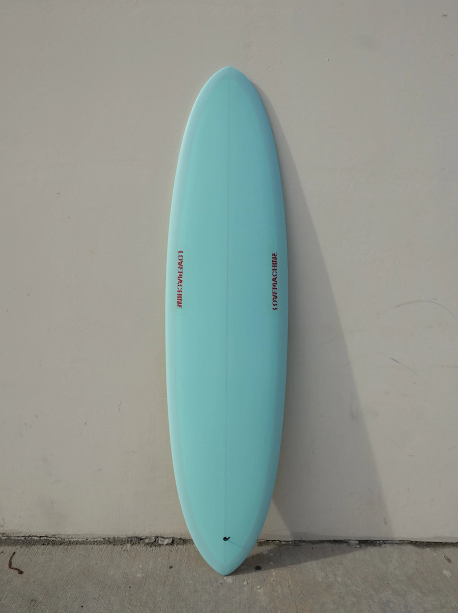 Love Machine | 7'4" Thick Lizzy | Seafoam/Tan Opaque Surfboard - Surf Bored