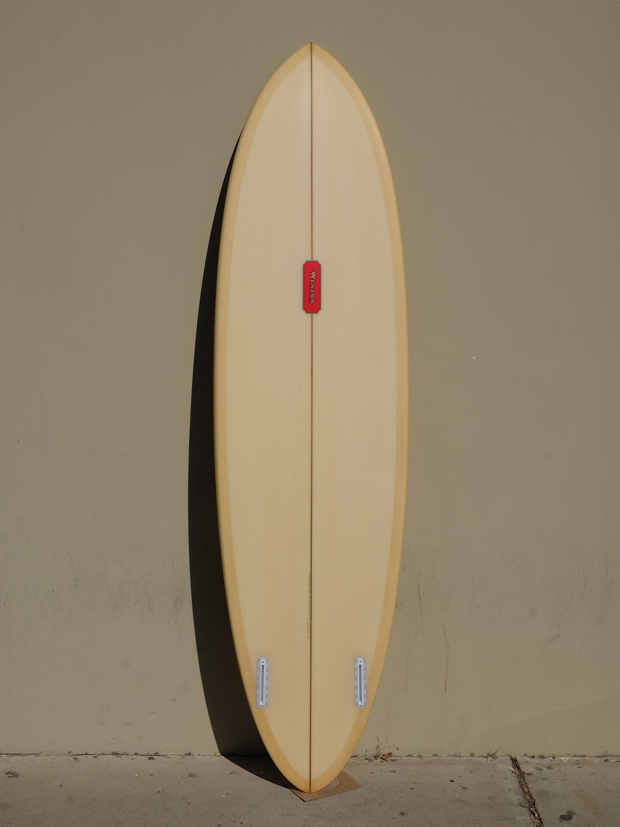 WESTON Surfboards // 7'2'' Twin Pin // Straw Yellow Surfboard