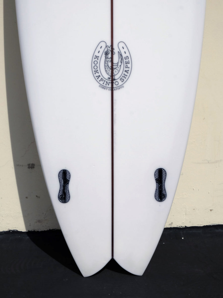 6'8" Fishy Noserider Clear Surfboard