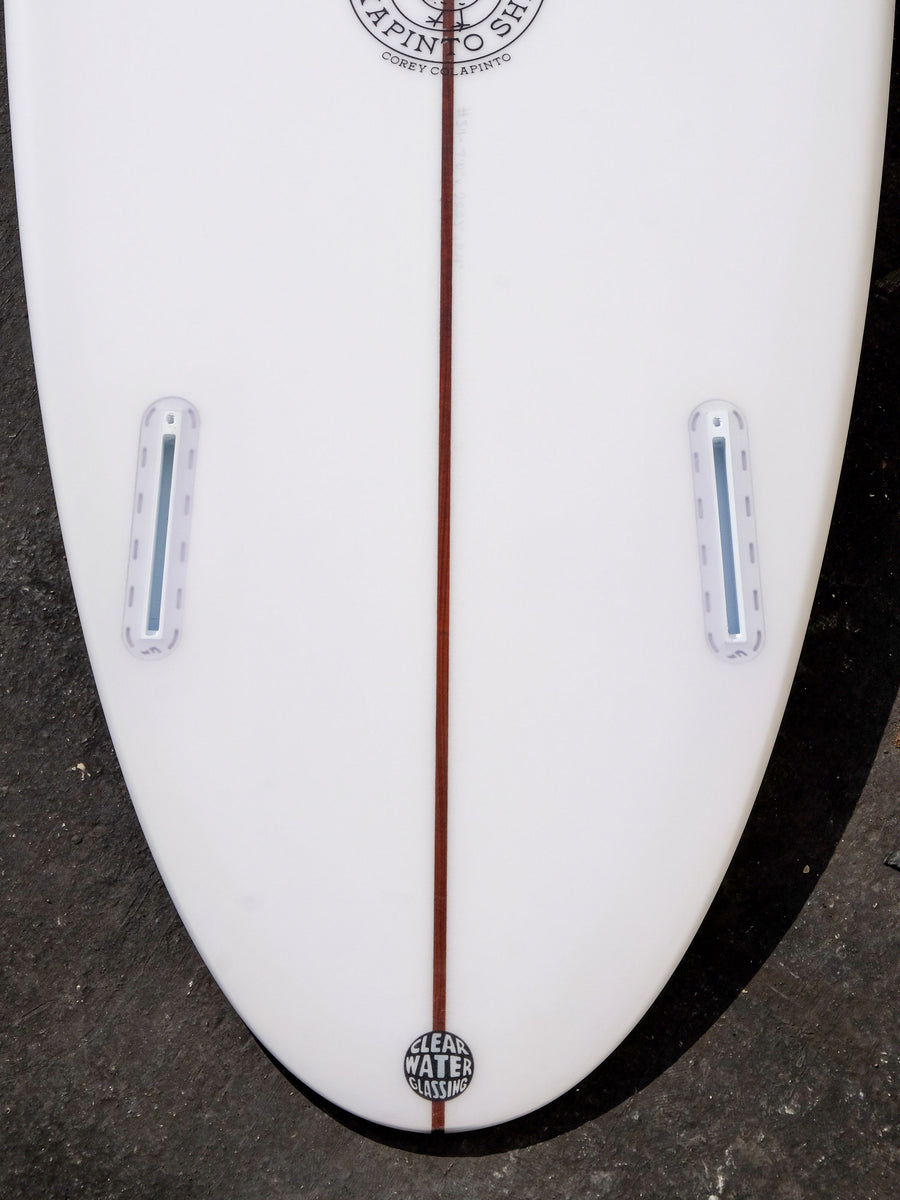 7'0" Thin Twin Clear Surfboard