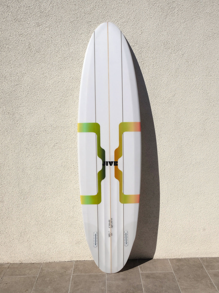 JIVE Surfcraft | LIFTER 7'2" midlength twin fin surfboard - Surf Bored