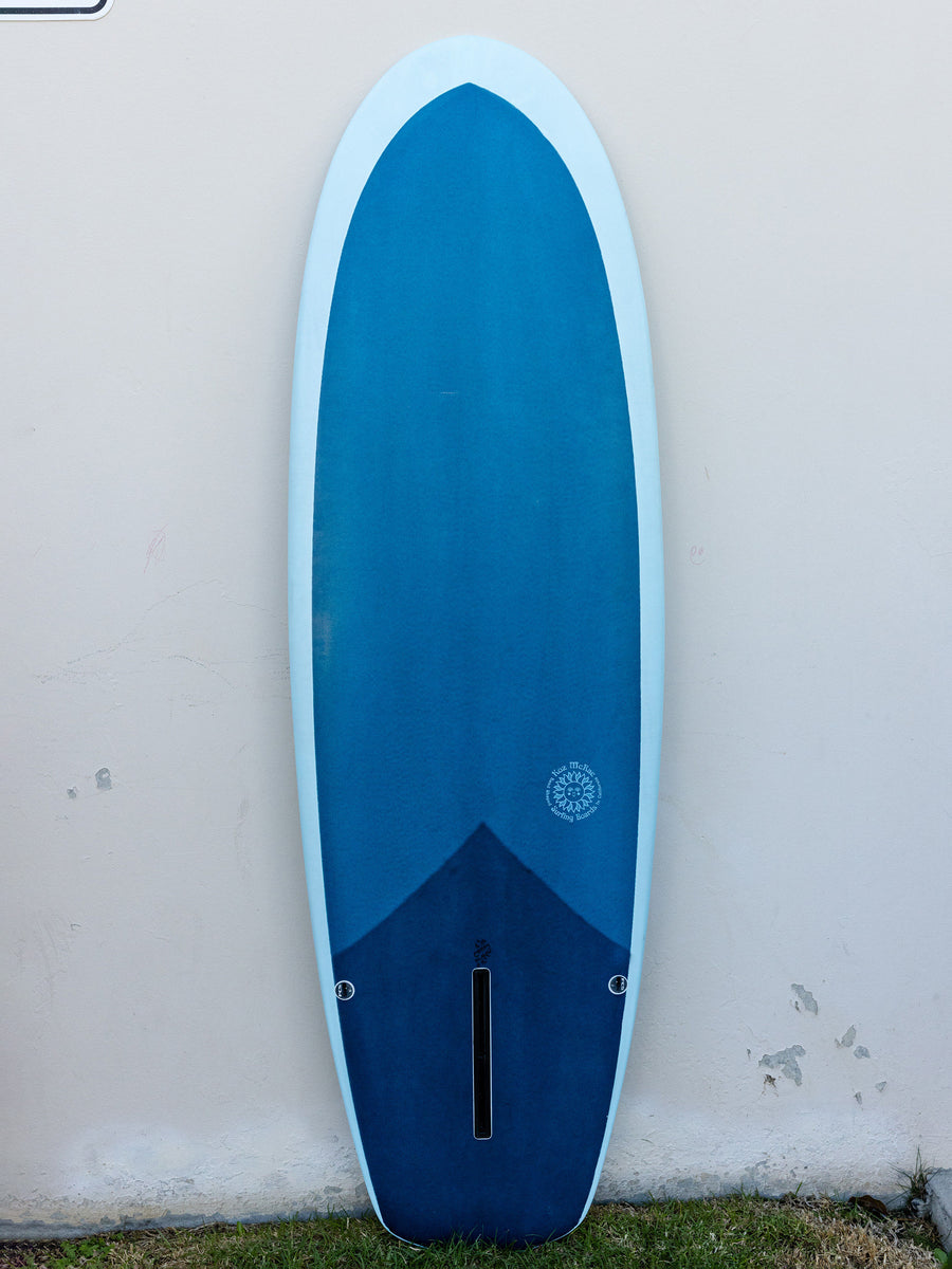 Koz McRae SurfingBoards | 6'2" Stubby Diamond Tail Blue Surfboard - Surf Bored