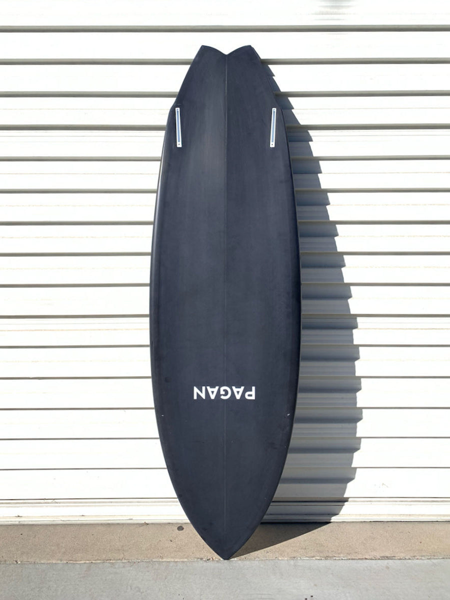 Pagan USA | 5'6" Modern Twin Fin Black Surfboard - Surf Bored