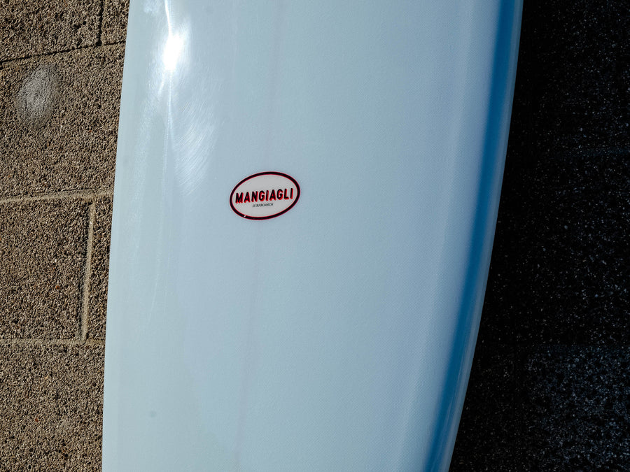 Mangiagli Surfboards | 7'2" M4 Mid Pin Blue Surfboard - Surf Bored