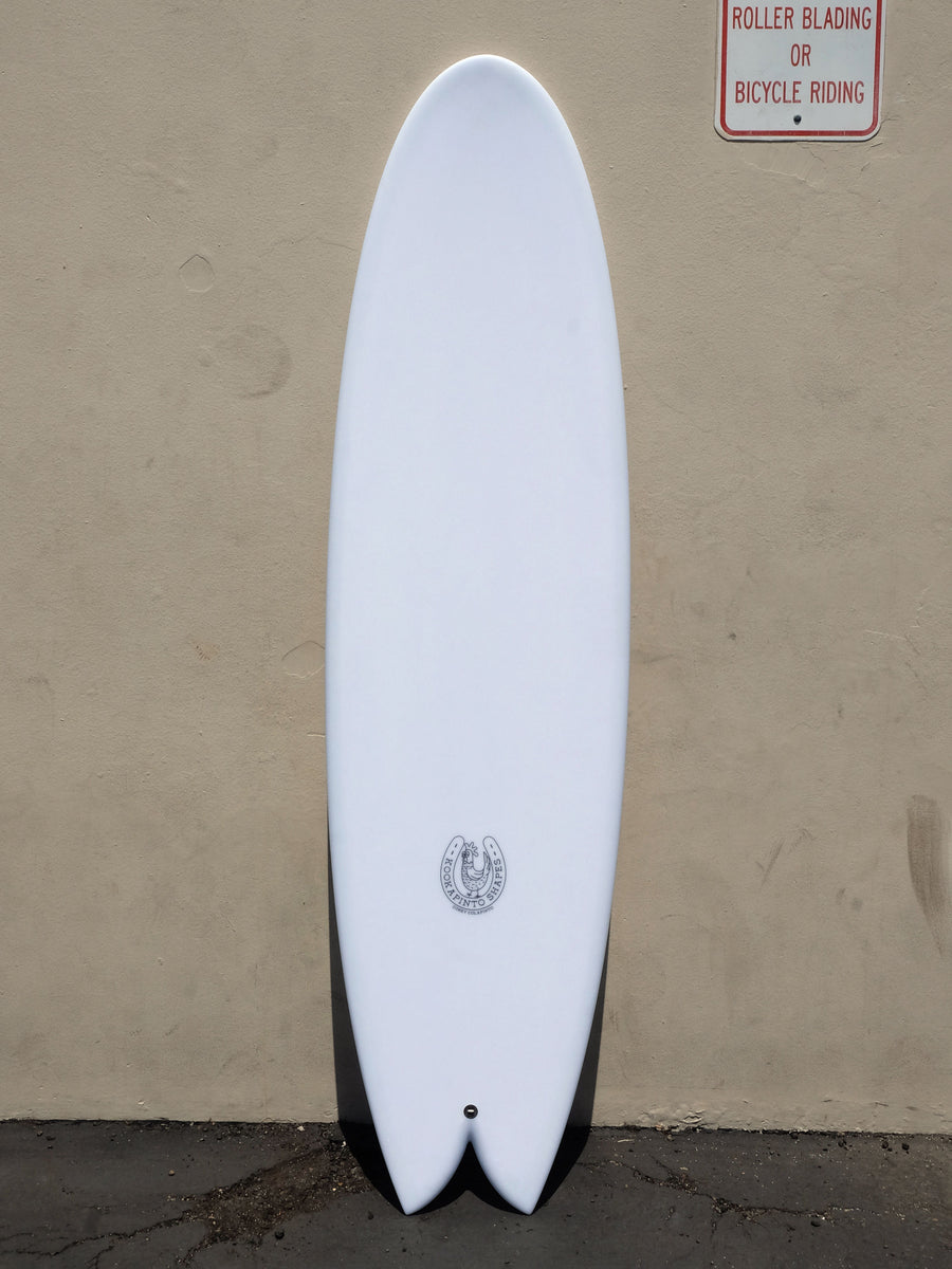 Kookapinto Shapes | 6'10" Thick Twin Fish / Epoxy Stringerless Surfboard - Surf Bored