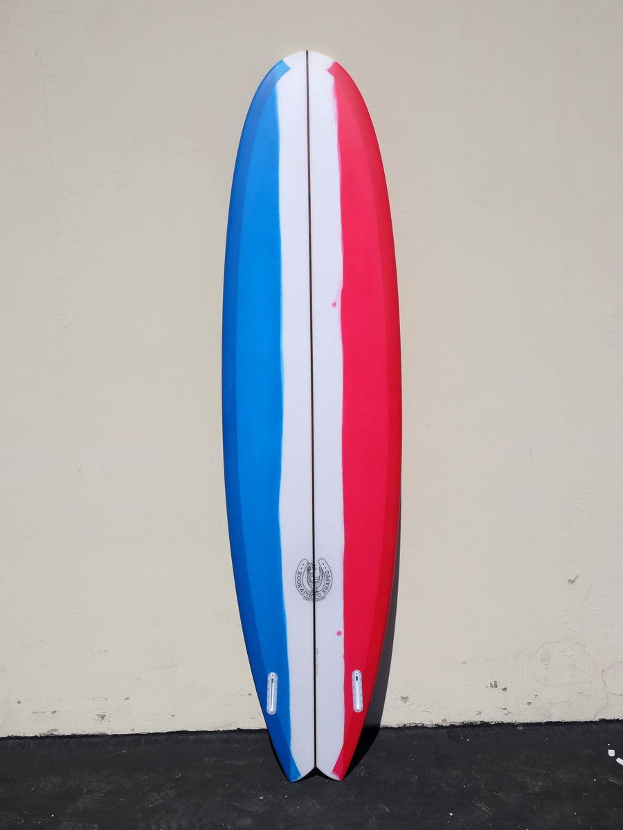 7'11" Fishy Noserider - Red White and Blue Surfboard