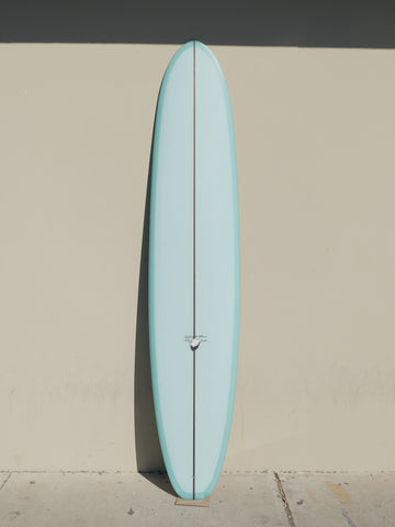 WESTON Surfboards //  9'6'' California Blade //  Light Gray/Blue Surfboard - Surf Bored