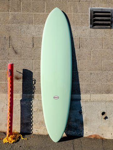 Mangiagli Surfboards | 7'6" M4 Mid Pin Green Surfboard - Surf Bored