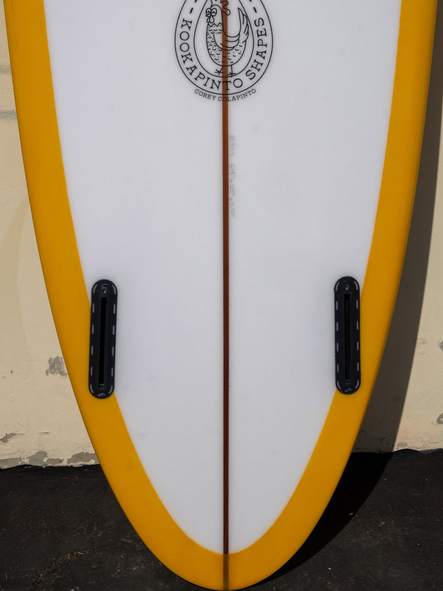 6'9" Thick Twin Mango Deck Tint Surfboard - Surf Bored