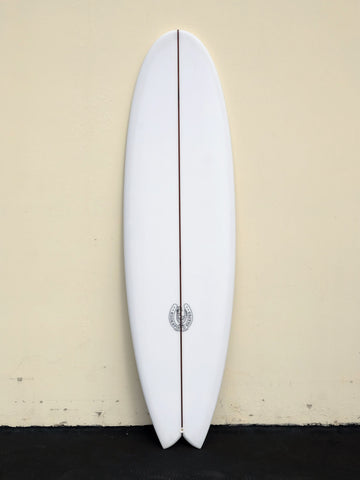 6'10" Fishy Noserider Clear Surfboard