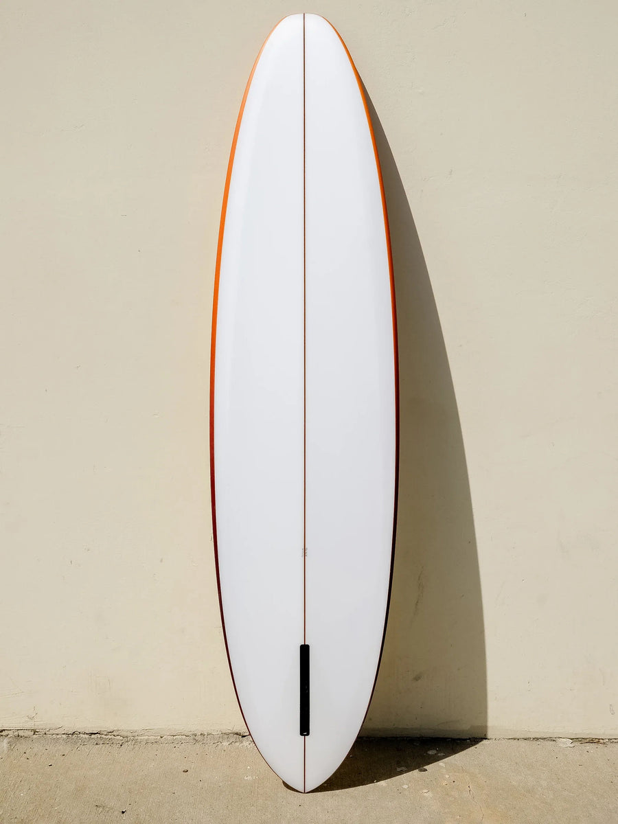 Love Machine | LOVE MACHINE | 7'6" VBOWLS CLEAR/RAIL SPRAY SURFBOARD - Surf Bored