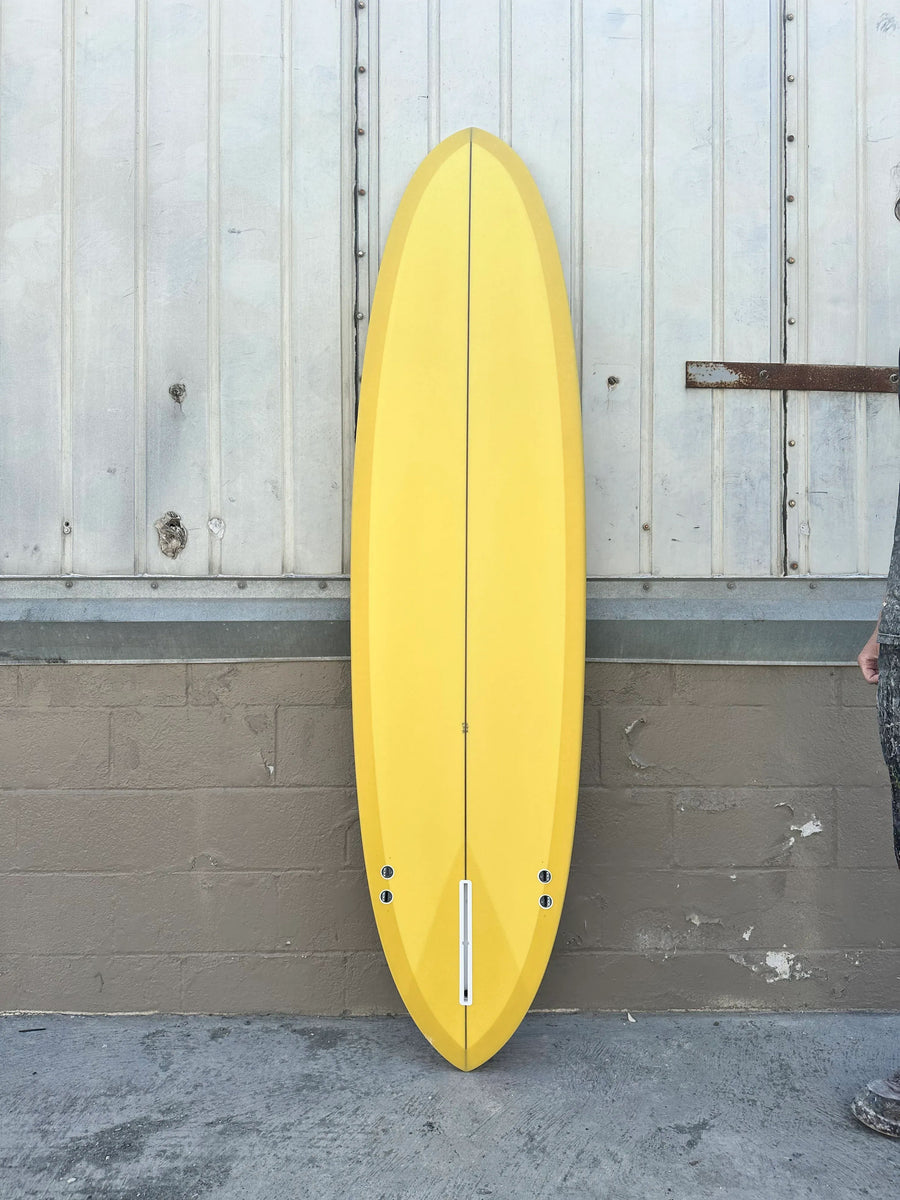 Love Machine | LOVE MCAHINE 7'4" THICK LIZZY I MUSTARD WITH FLOWERS - Surf Bored