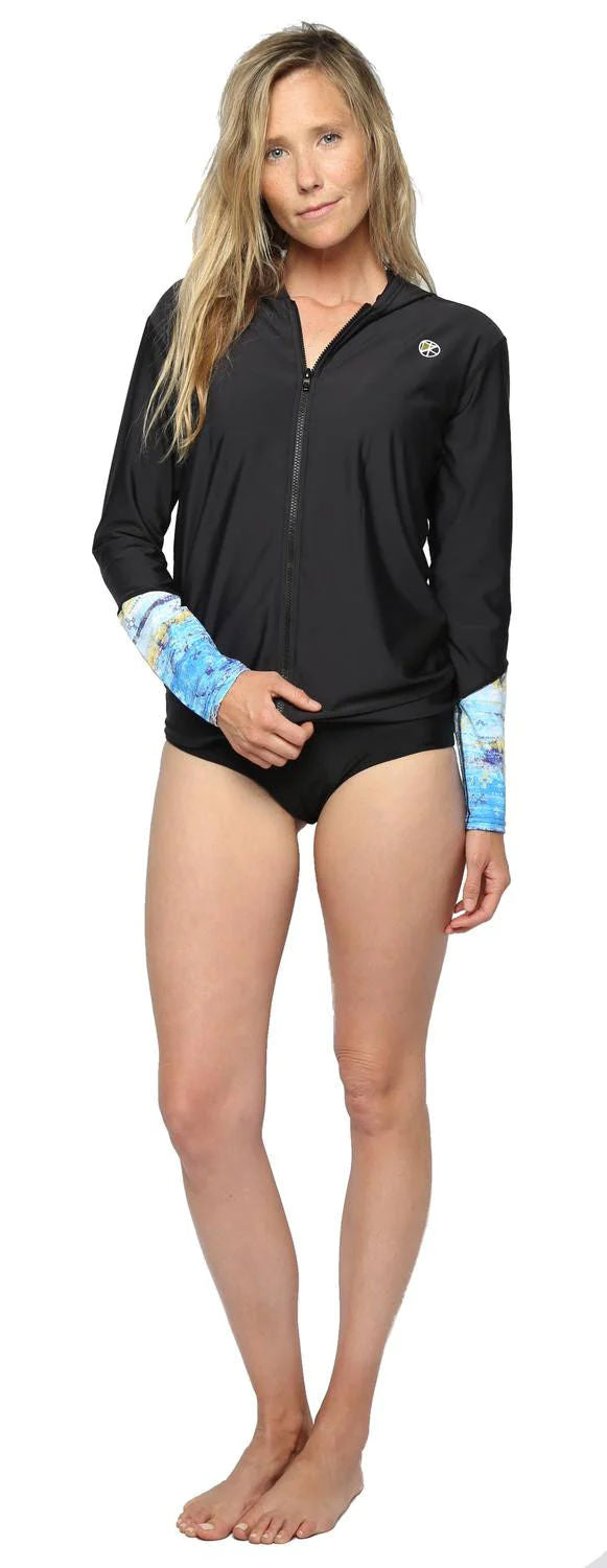 Of Earth Front Zip Oversized Hoodie - Surf Bored