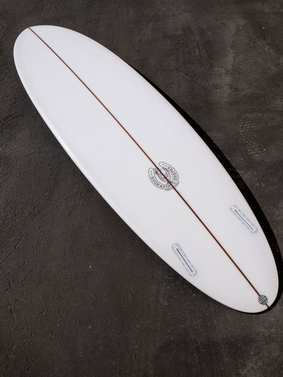 7'0" Thin Twin Clear Surfboard