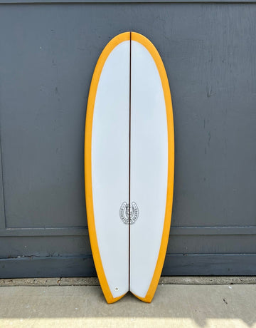 Kookapinto Shapes | 5'6" Thick Twin Fish - Orange - Surf Bored