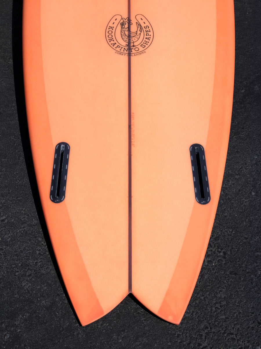 7'2" Fishy Noserider - Peach Tint Surfboard