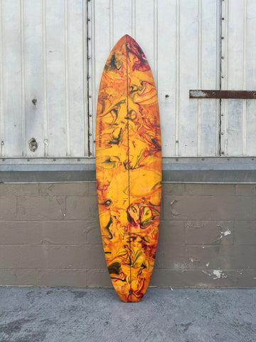 Love Machine | LOVE MACHINE | 6'9" FM ABSTRACT / CLEAR SURFBOARD - Surf Bored