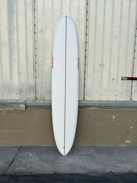 LOVE MACHINE | 9'6" BIG PIN CLEAR RED LONGBOARD - Surf Bored