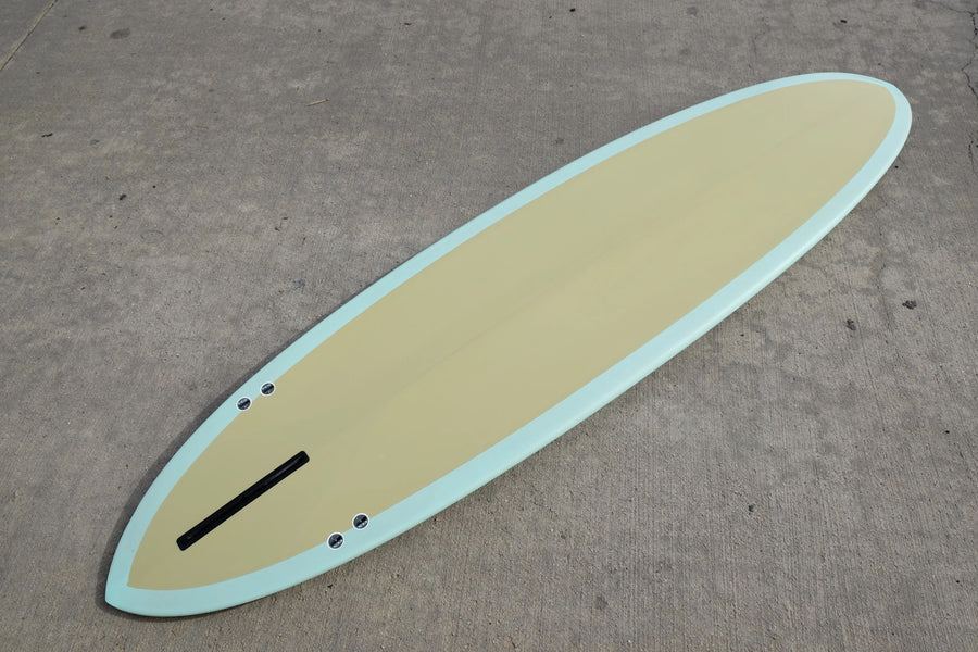 Love Machine | 7'4" Thick Lizzy | Seafoam/Tan Opaque Surfboard - Surf Bored