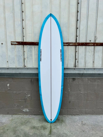 LOVE MACHINE 7'2 FM I BLUE ABSTRACT SURFBOARD