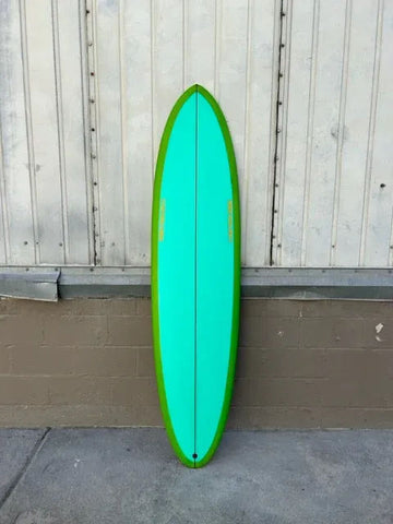 LOVE MACHINE 7'2" FM I AQUA/LIME SURFBOARD - Surf Bored