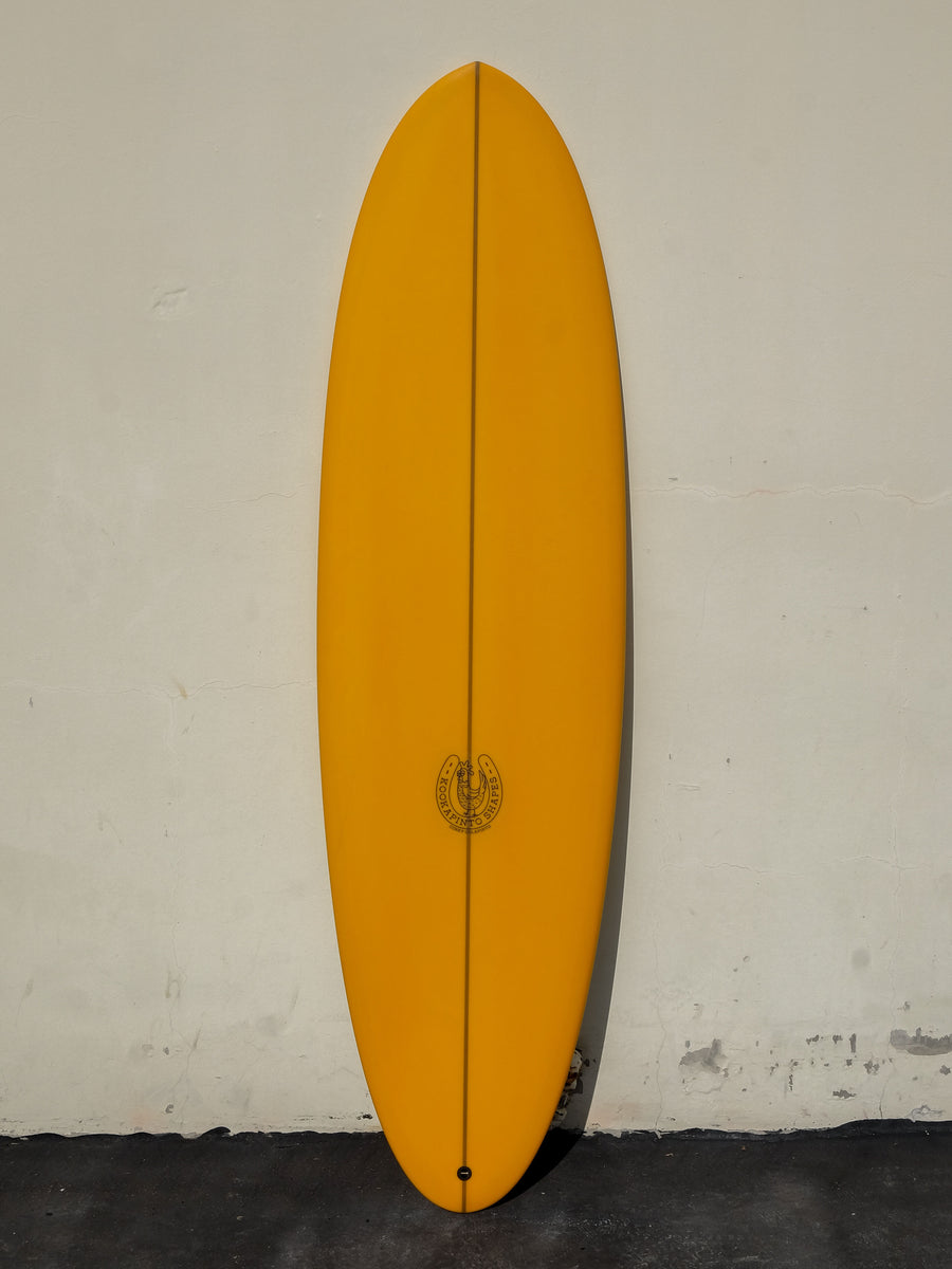 6'9" Thick Twin Mango Deck Tint Surfboard - Surf Bored