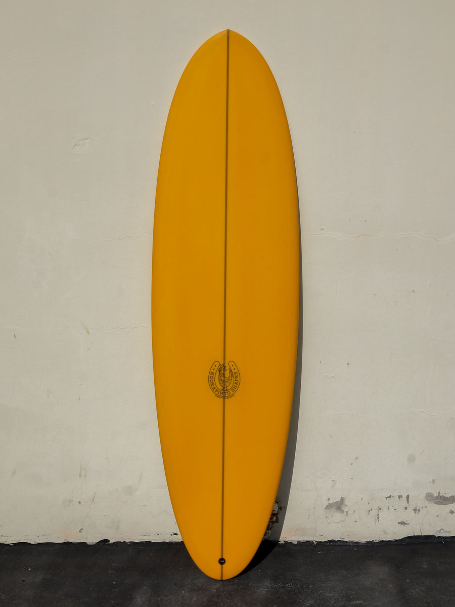 6'9" Thick Twin Mango Deck Tint Surfboard