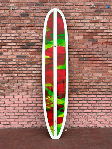 Woodin Surfboards | 9’2” One Love in Acid Wash Panels Longboard - Surf Bored