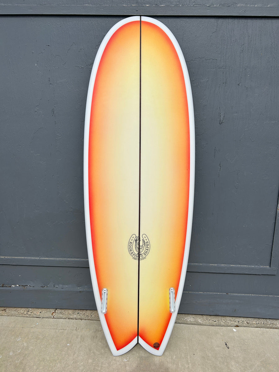 Kookapinto Shapes | 6'2" Fishy Noserider Fiery Fade Surfboard - Surf Bored